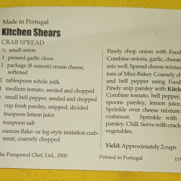 Pampered Chef Multi-Purpose Kitchen Shears - White Scissors & Wall Mount - NEW - Picture 2 of 3